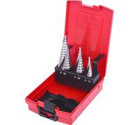 KS Tools HSS Co 5 jeu de forets étagés, 3 pièces, cassette plastique, 330.2414