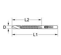 KS TOOLS HSS Fräsbohrer 6 mm - 332.0330