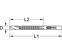 KS TOOLS HSS Fräsbohrer 8 mm - 332.0331