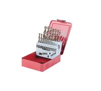 KS Tools 330.3610 - Coffret de 19 Forets HSS-CO Meulés, Ø1,0-10,0 mm - Outillage Mécanique et Industrie - Outils et Accessoires de Perçage - Angle de Pointe de 130° et Dureté Jusqu’à1100 N/mm2