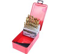KS TOOLS HSS TiN Jeu de forets hélicoïdaux Cassette en tôle d'acier 25 pces 1-13 mm - 330.4613