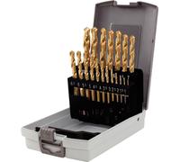 KS TOOLS HSS TiN Jeu de forets hélicoïdaux Cassette plastique 19 pces 1-10 mm - 330.4620