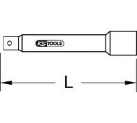 KS TOOLS INOX 3/4" Rallonge 100 mm - 964.3472