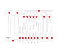 KS Tools Insert en mousse vide pour 811.0021 KS Tools Quantité:1