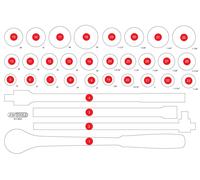 KS TOOLS Insert en mousse vide pour 811.0032 ( 811.0032-97 )
