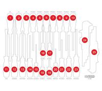KS TOOLS Insert en mousse vide pour 811.0041 811.0041-97