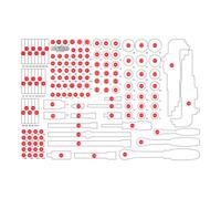 KS Tools Insert en mousse vide pour 811.0159 KS Tools Quantité:1