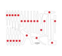 KS Tools Insert en mousse vide pour 811.1023 KS Tools Quantité:1