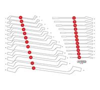 KS TOOLS Insert en mousse vide pour 811.1024 811.1024-97