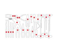 KS Tools Insert en mousse vide pour 813.0024 KS Tools Quantité:1