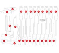 KS TOOLS Insert vide en mousse pour 811.0034 811.0034-97