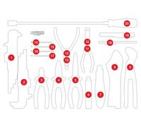 KS TOOLS Insert vide en mousse pour 811.0045 811.0045-97