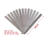 KS Tools – Jauge de jeu de piston 300.0618 – 13 feuilles 0,05–1 mm, 200 mm