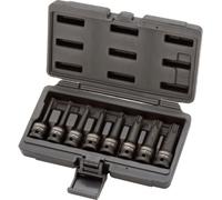 KS TOOLS Jeu 8 douilles longues à chocs TORX T30-80 1/2'' - 911.0901