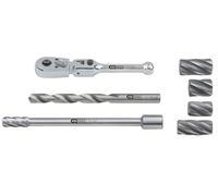 KS TOOLS Juego de escariadores ABS, 7 pzs.