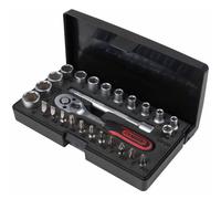 KS Tools Jeu de 26 clés à douilles avec cliquet réversible 1/4" 917.0626