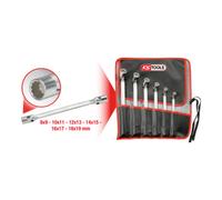KS Tools Jeu de 6 clés à douilles articulées 517.0310 – 8x9-10x11-12x13-14x15-16x17-18x19 mm