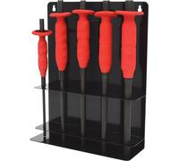 KS TOOLS Jeu de chasse-axes avec poignée de protection, 5 pcs 6-14mm
