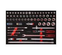 KS Tools Jeu de clés à douille 1/2" dans insert en mousse, 66 pcs KS Tools Quantité:1