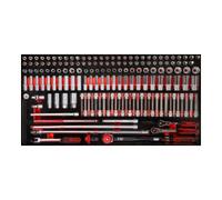KS Tools Jeu de clés à douille 3/8" dans insert en mousse, 165 pcs KS Tools Quantité:1