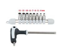 KS Tools Jeu de clés à douille 910.2450 – EDELSTAHL, 9 pièces