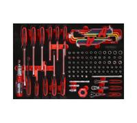 KS TOOLS jeu de douilles / tournevis 1/4'', 105 pièces 811.0105