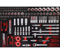 KS TOOLS SCS 1/4"+3/8"+1/2" Module de douilles, 111 pcs, modules système 1/1