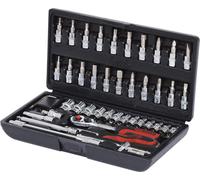 KS TOOLS Jeu de clés à douilles 1/4" CHROMEplus 46 pces - 918.0646