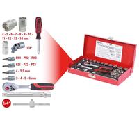 KS TOOLS 1/4" Coffret de douilles, 30 pcs