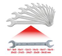 KS Tools Jeu de clés à fourche, 12 pcs., 6x7-30x32mm Quantité:1