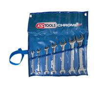 KS Tools Jeu de clés à fourche CHROMEplus, 7 pcs. Quantité:1
