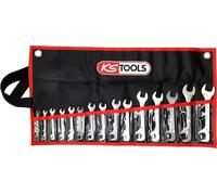 KS TOOLS Jeu de clés à fourches, 15 pcs
