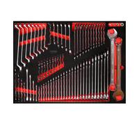 KS Tools Jeu de clés à molette dans insert en mousse, 76 pcs KS Tools Quantité:1