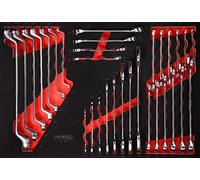 KS TOOLS Jeu de clés à molette en mousse, 31 pièces, pouces 811.0031