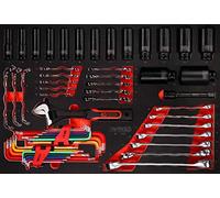 KS TOOLS Jeu de clés à molette et de douilles à chocs dans insert en mousse, ...