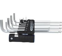 KS TOOLS Jeu de clés mâles 6 pans à tête sphérique 3 en 1,10 pcs XL ( 920.2400 )