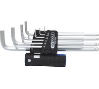 KS TOOLS Jeu de clés mâles 6 pans à tête sphérique 3 en 1,10 pcs XL, pouce ( 920.2450 )