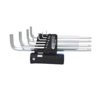 KS Tools Jeu de clés mâles 6 pans à tête sphérique 3 en 1,10 pcs. XL, pouce Quantité:1