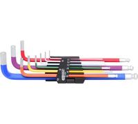 KS TOOLS Jeu de clés mâles à 6 pans creux et à tête ronde, 9 pcs