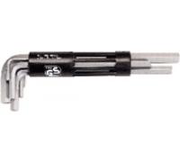 KS TOOLS Jeu de clés mâles coudées à 6 pans creux 3 en 1, 8 pces, pouces - 151.2070
