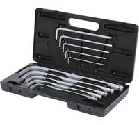 KS Tools Jeu de clés mâles coudées à 6 pans creux XL, 10 pces 3-17mm, 151.2150