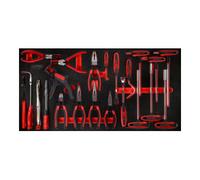 KS TOOLS Jeu de clés mâles coudées à poignée en T et de pinces dans insert en...