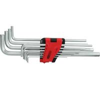 KS TOOLS Jeu de clés mâles coudées à six pans creux, extra-longues, 10 pces pouces 151.4960