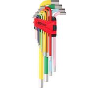 KS TOOLS Jeu de clés mâles coudées à six pans creux, extra-longues, 14 pièces 151.4640