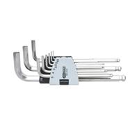 KS Tools Jeu de clés mâles coudées 6 pans Acier inoxydable 9 pièces