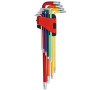 KS Tools Ensemble de tournevis coudés 151.4760 – Jeu Torx mâles extra longs 9 pièces