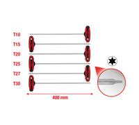 KS Tools Jeu de clés mâles TORX poignée en T 6 pcs. Quantité:1