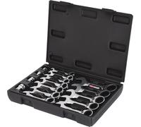 KS TOOLS Jeu de clés mixtes à cliquet courtes GEARplus, 16 pcs