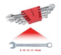 KS TOOLS Jeu de clés mixtes inclinées, 5 pcs 8-19mm ( 517.0045 )