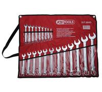 KS TOOLS Jeu de clés mixtes inclinées, 21 pcs 6-32mm